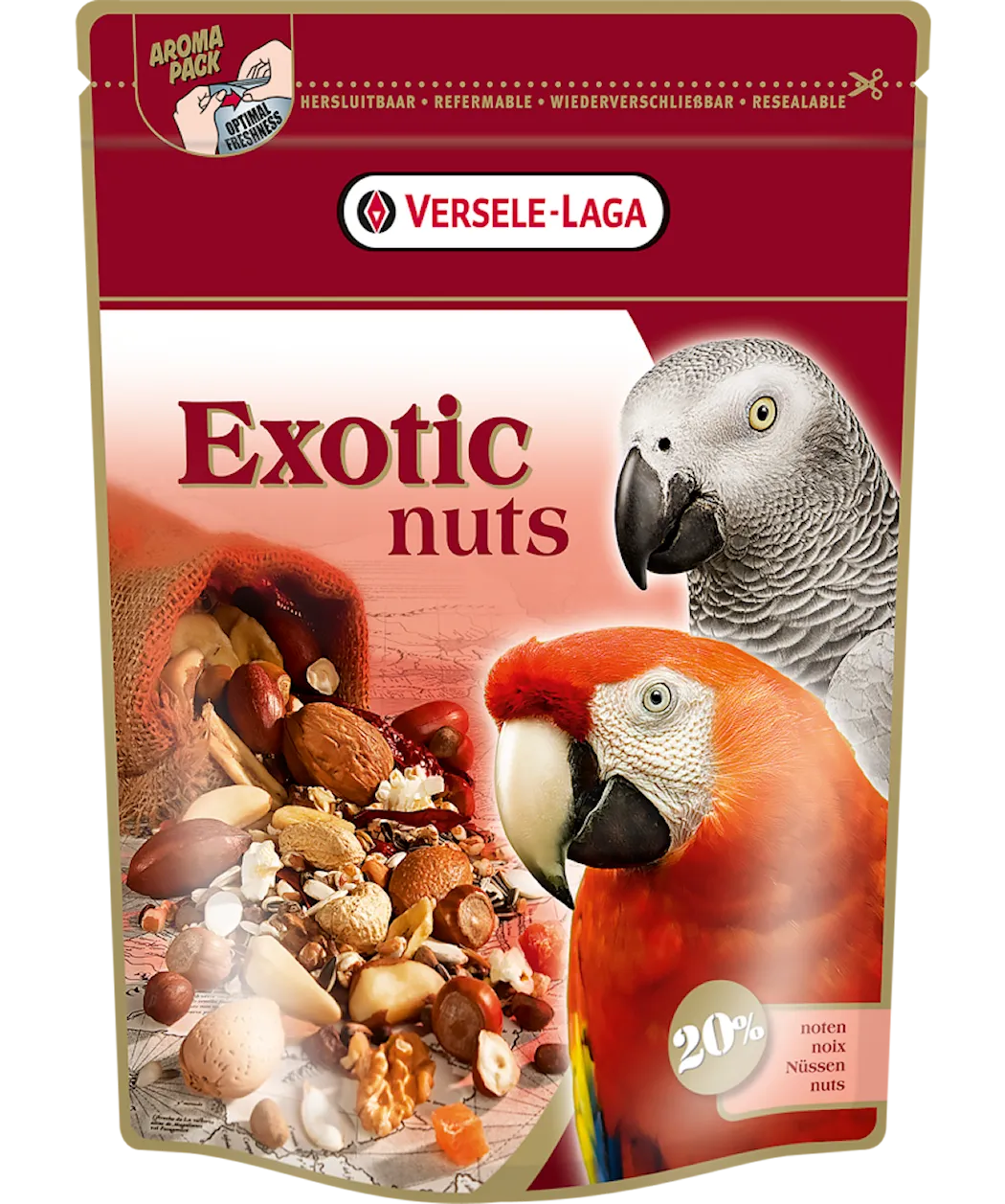 Versele-Laga Prestige Premium papegøyer eksotiske nøtter 600 g