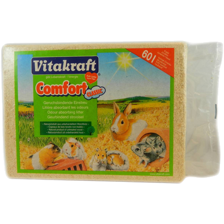 Vitakraft - Spån Presspack - Burströ Beige 60 L - Smådjur - Bottenströ & Bomaterial - ZOO.se