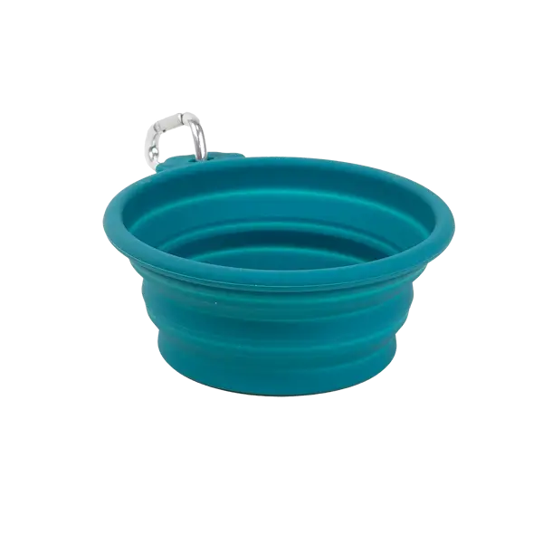 Foldable travel bowl Soft Turquoise M/L