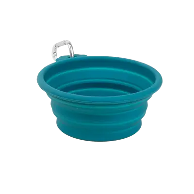Foldable travel bowl Soft Turquoise M/L