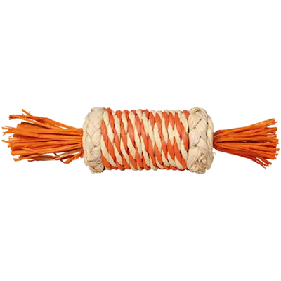Toy Roll Wrapped in Paper Yarn