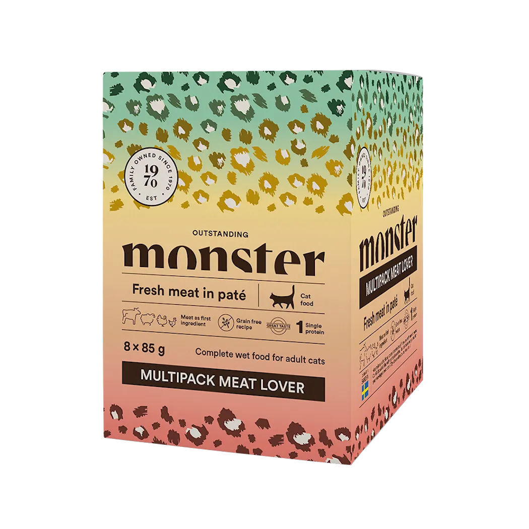 Monster Pet Food Kissapussit monipakkaus Meat Lover 8 x 85 g