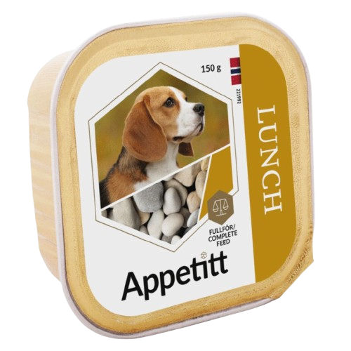 APPETITT - Våtfoder Lunch 22 x 150 g - Hund - Hundmat & hundfoder - Våtmat & Våtfoder för hund - ZOO.se
