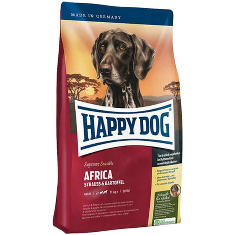 Happy Dog - Sensible Africa Ostrich & Potato 11 kg - Hund - Hundmat & hundfoder - ZOO.se