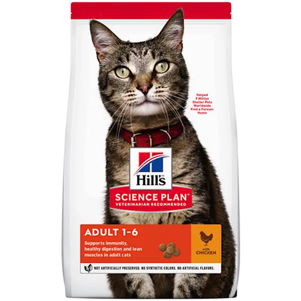 Adult Optimal Care Chicken - Dry Cat Food 1,5 kg