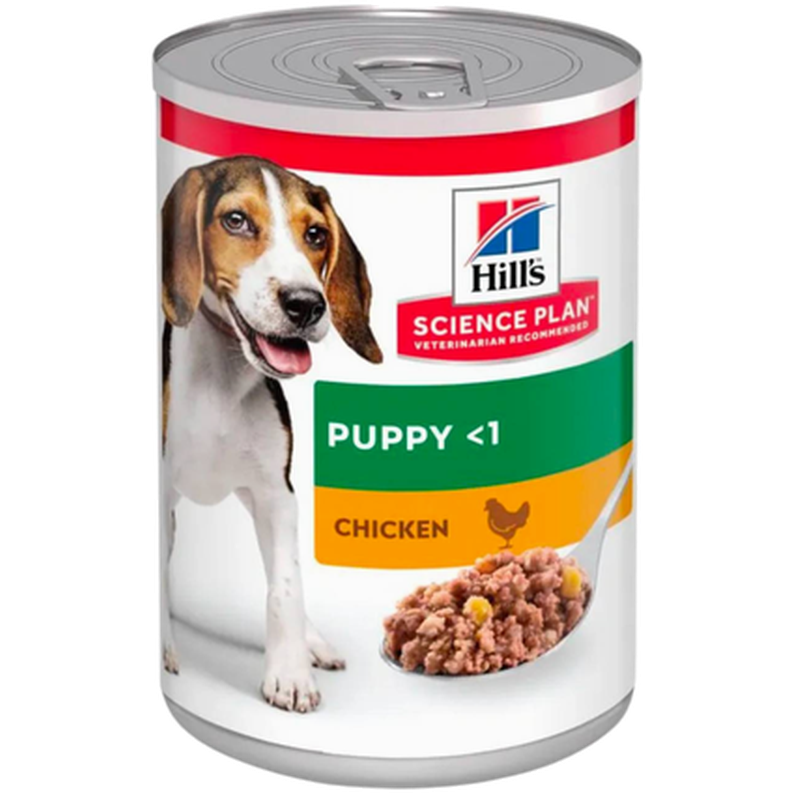 Puppy Savory Chicken Canned - Wet Dog Food 370 g x 12 - Hund - Hundefôr & hundemat - Våtfôr & våtmat - Hills Science Plan