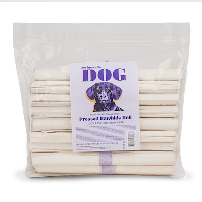 Preview of My Favourite Dog Pressed Rawhide chew Roll 25 cm, 15 - pack