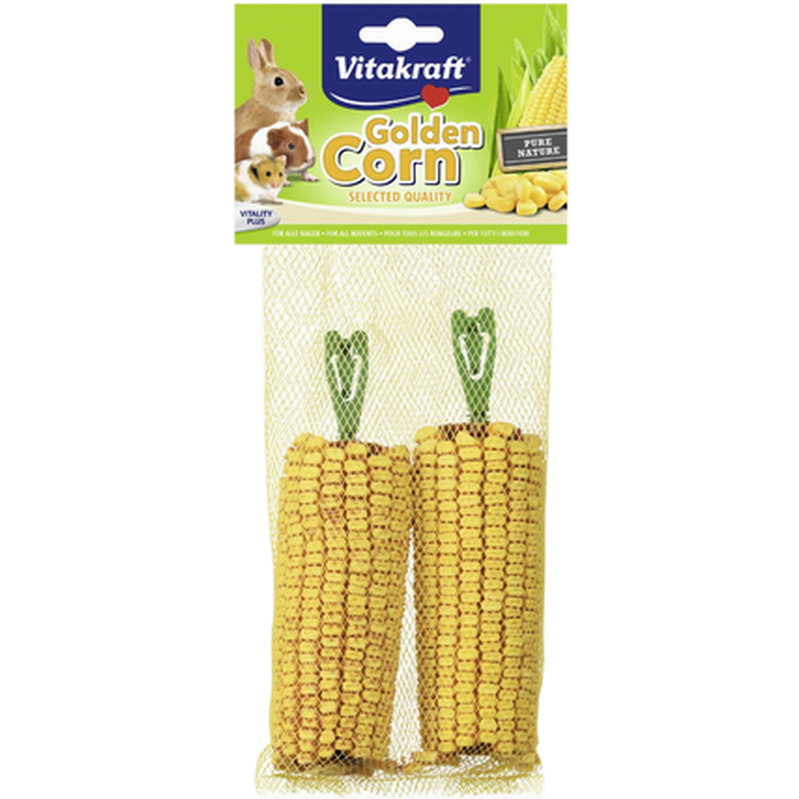 Vitakraft - Gnager Golden Corn 200 g - Smådyr - Godbiter og gnagestenger - Naturlig godbit - ZOO.no