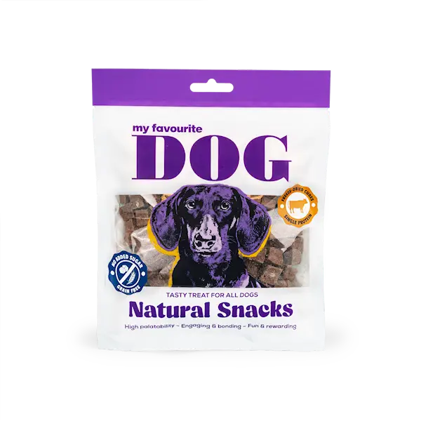Freeze-dried Beef Dog Cubes