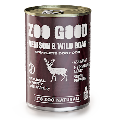 Preview of Zoo Good Dog Adult Venison & Wild boar 400 g