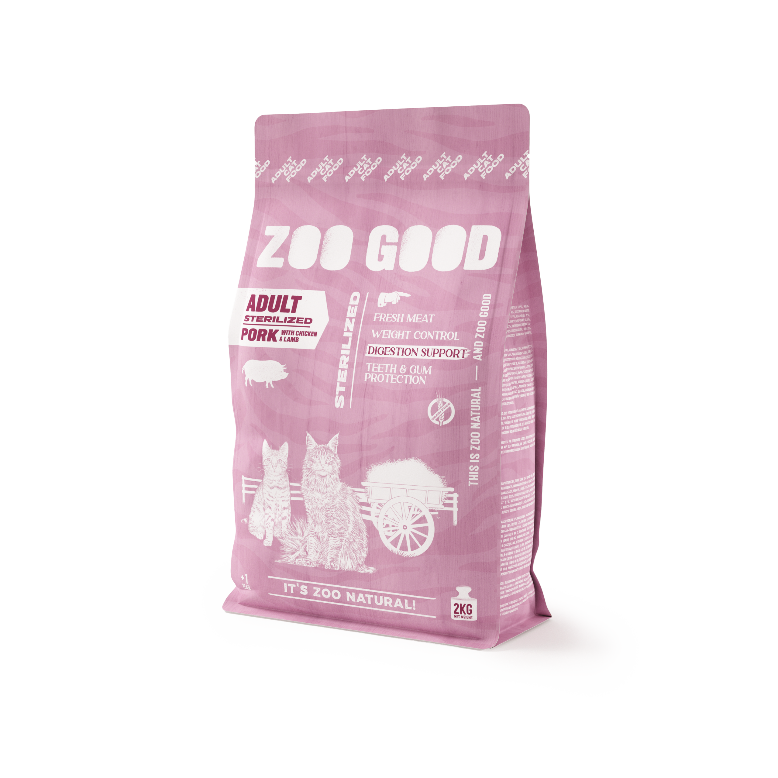 Cat Adult Sterilized  Grain Free Pork & Lamb 2 kg