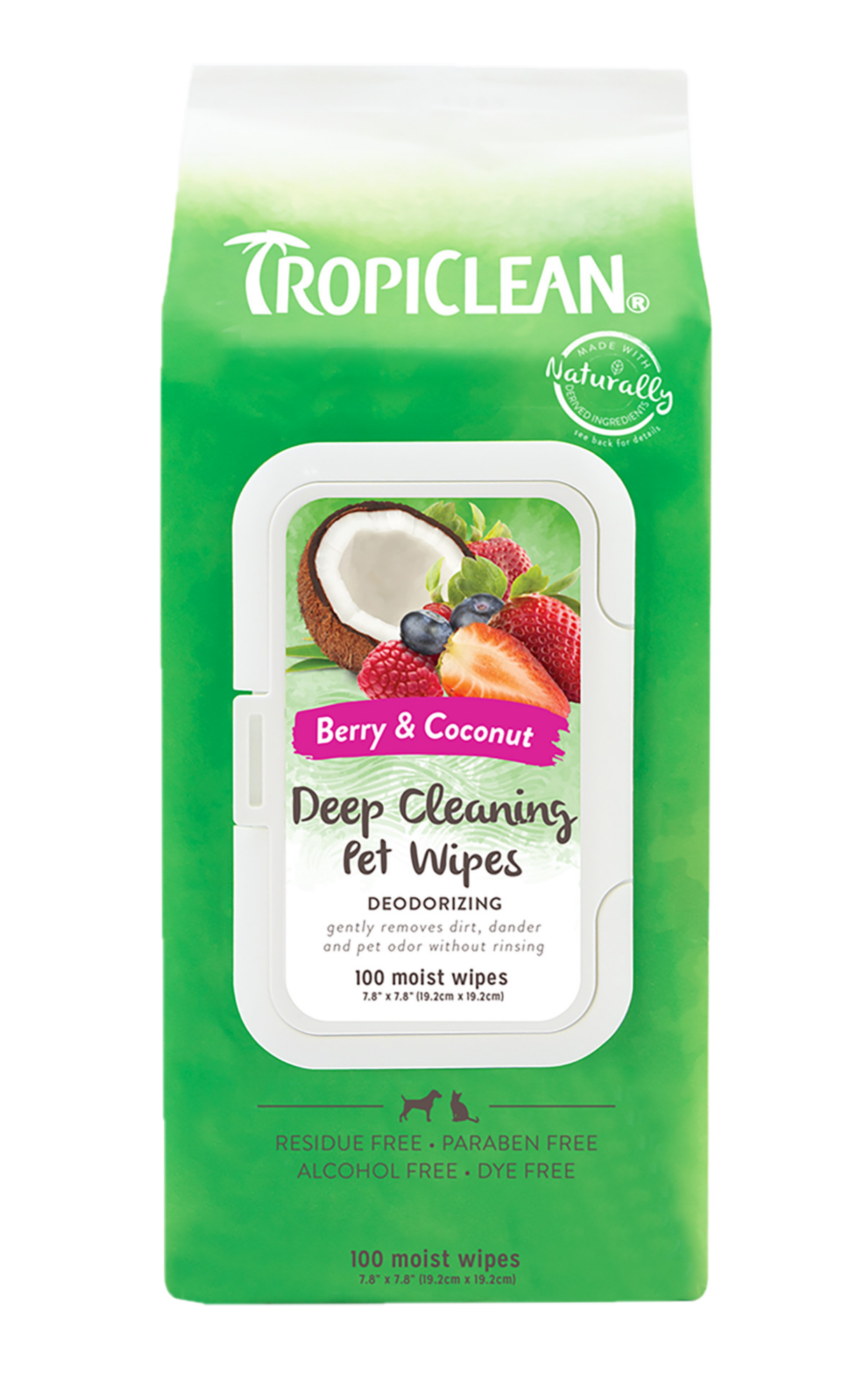 TropiClean - Deep Cleaning Wipes 100 st - Hund - Hund - Hundvård & Tillskott - ZOO.se