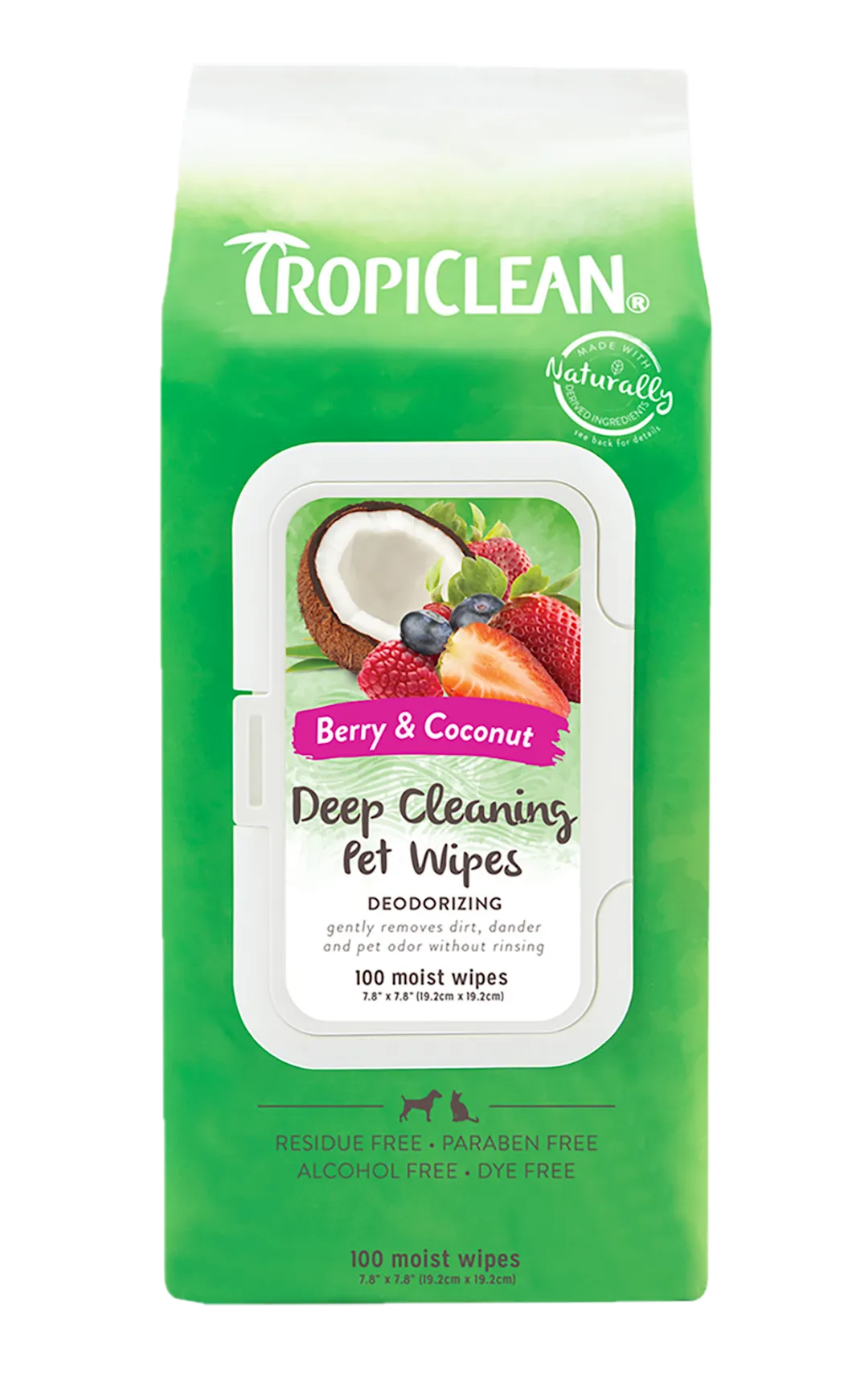 TropiClean Deep Cleaning Wipes 100 st