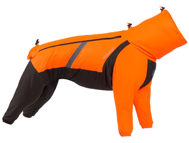 Fjord overall raincoat 36 orange/black