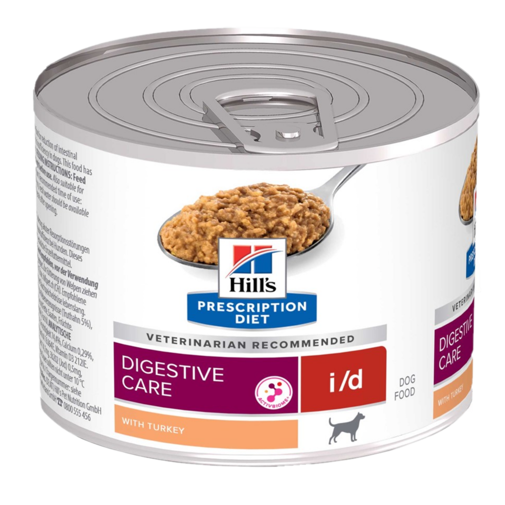 Hill's Prescription Diet Dog - i/d Digestive Care Turkey Canned - Wet Dog Food 200 g x 12 st - Hund - ZOO.se