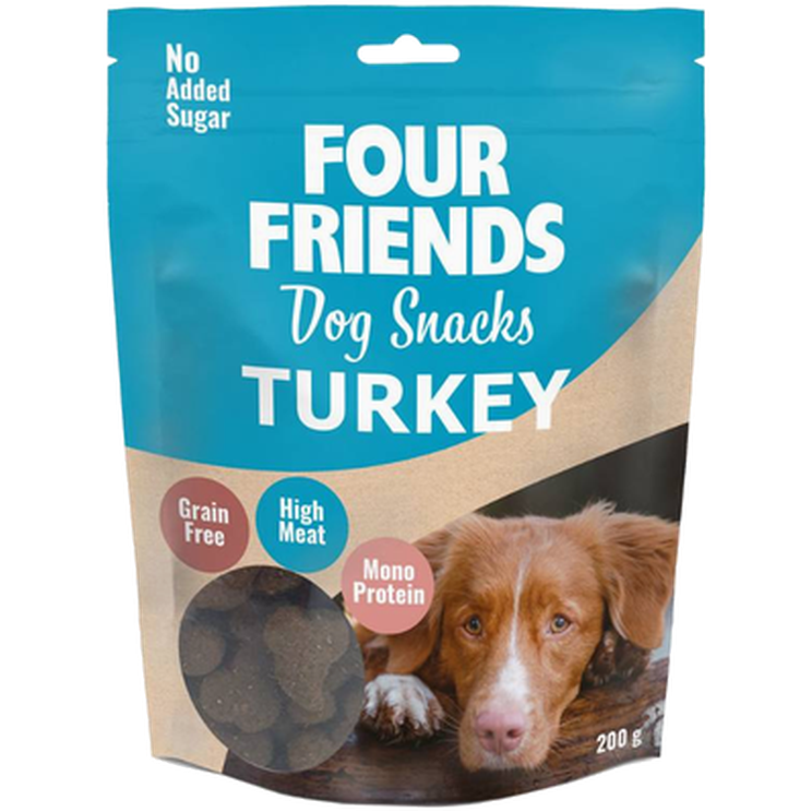FourFriends - Dog Snacks Turkey 200 g - Hund - Hundgodis - Träningsgodis & belöningsgodis - ZOO.se