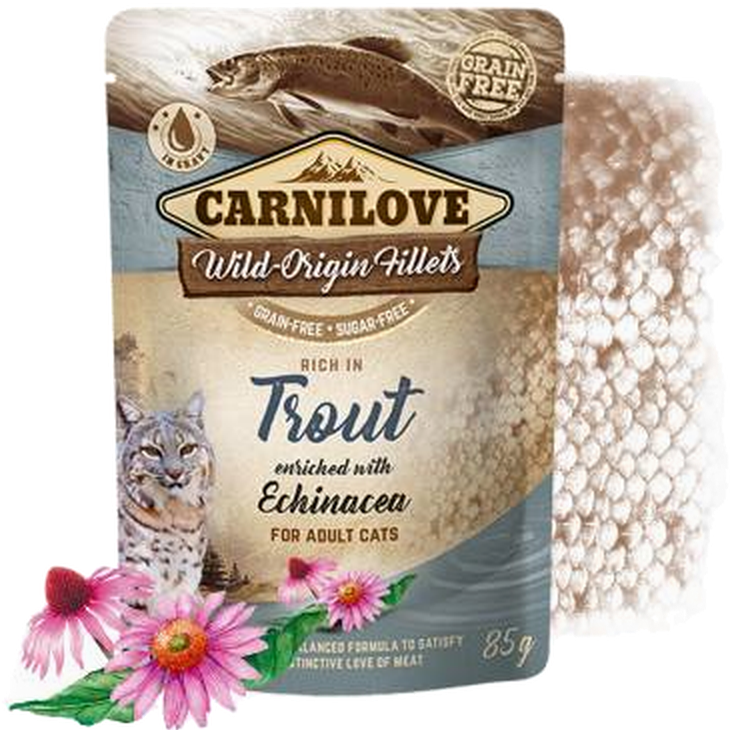 Cat Pouch Trout enriched with Echinacea 85 g