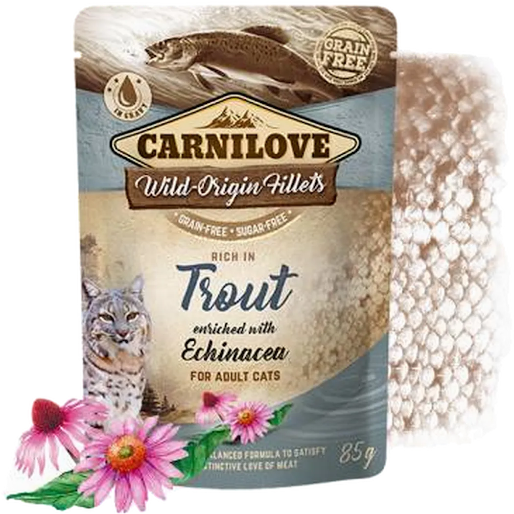 Carnilove Cat Pouch Trout enriched with Echinacea