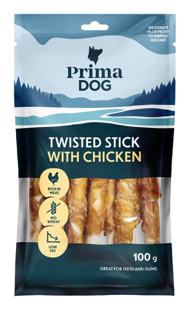 Prima Dog - Twisted Stick Chicken 45-pack 400 g - Hund - Hundgodis - ZOO.se