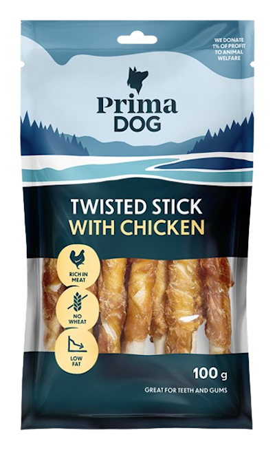 Preview of Prima Dog Twisted Stick Chicken 45 - pack 400 g