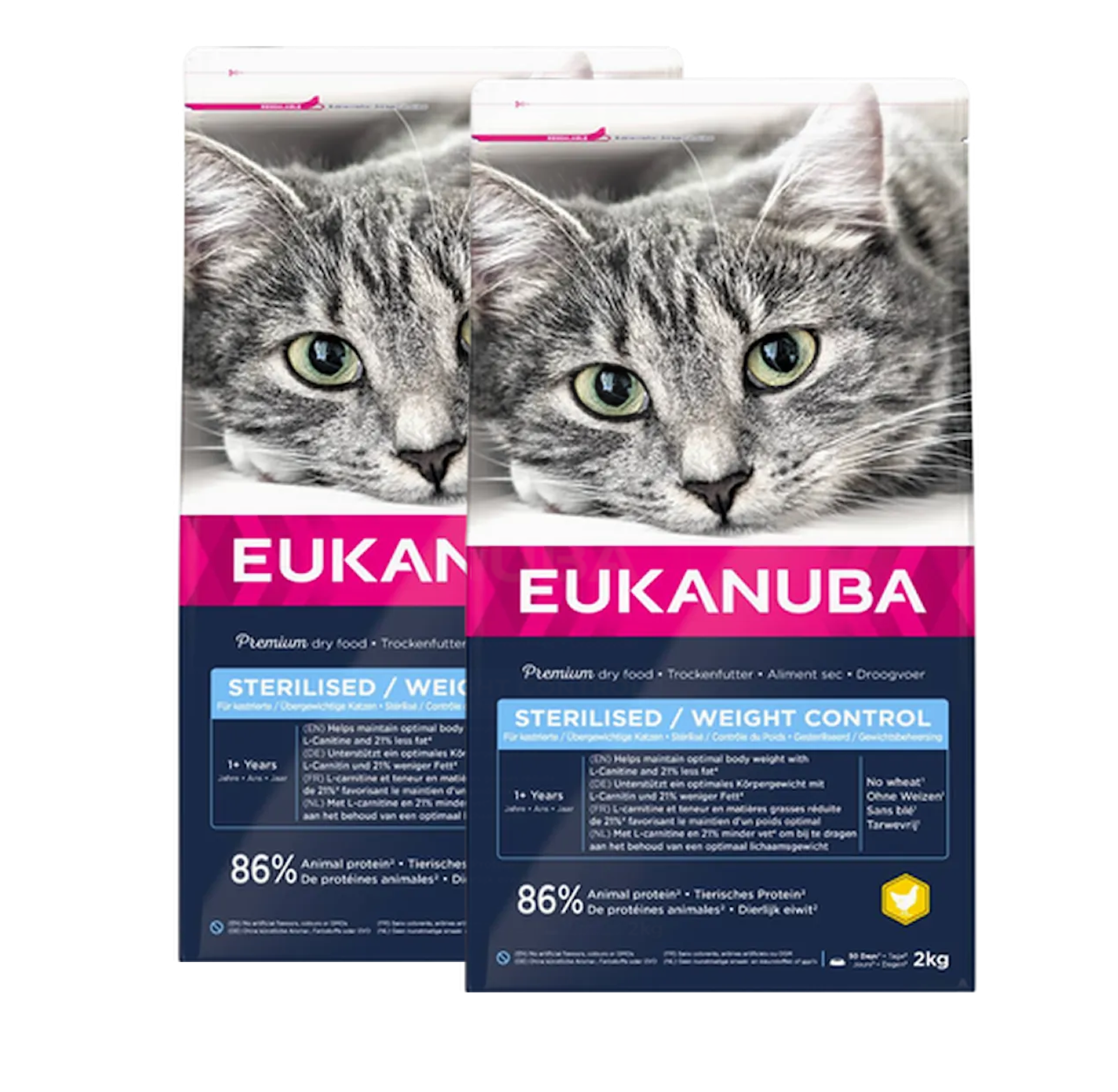 Eukanuba - Cat Adult Sterilised/Weight Control 10 kg x 2 - Katt - Kattfoder & kattmat - ZOO.se