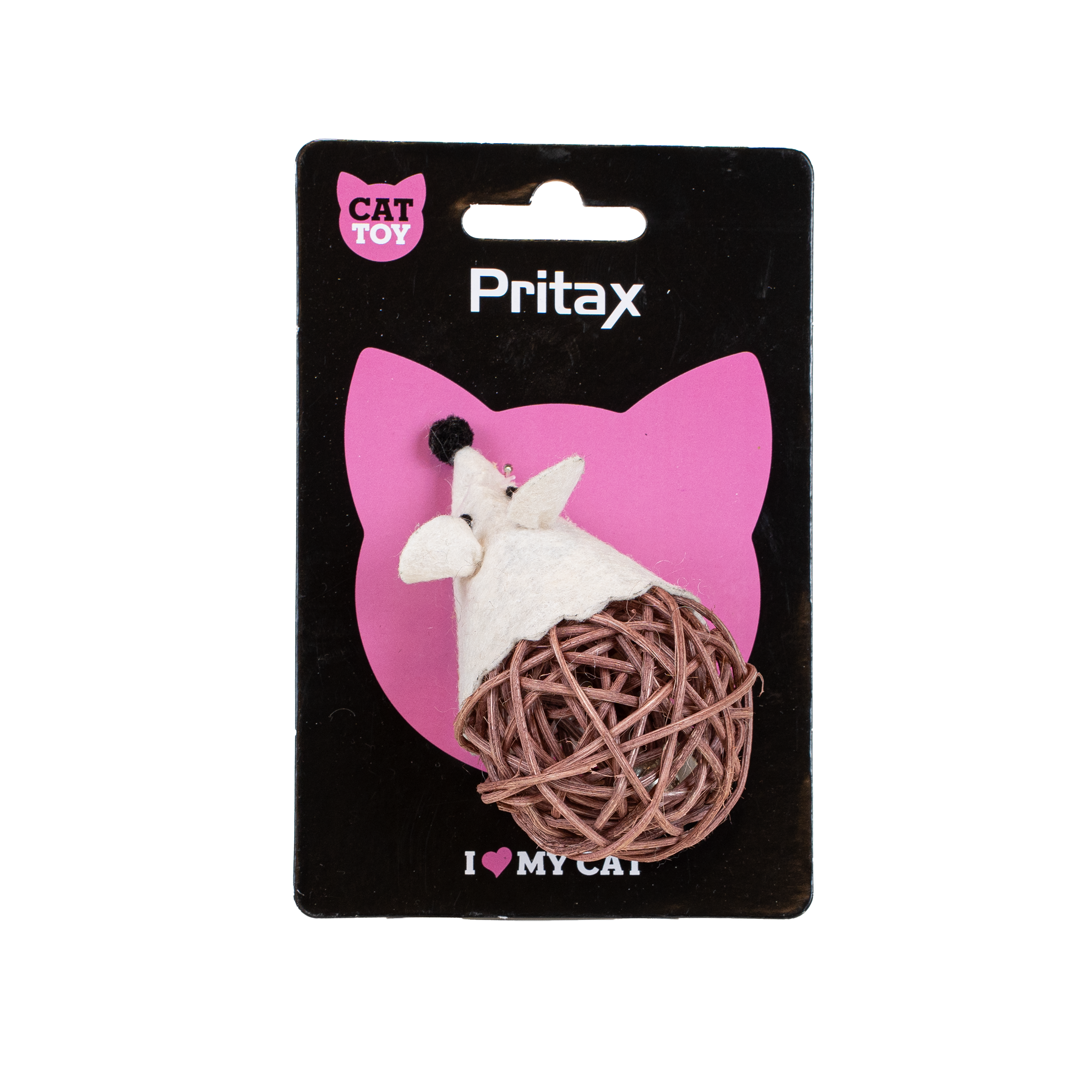 Pritax - Kattleksak Natural Lilo, 10x5x5cm, Brun - Katt - Kattleksaker - ZOO.se