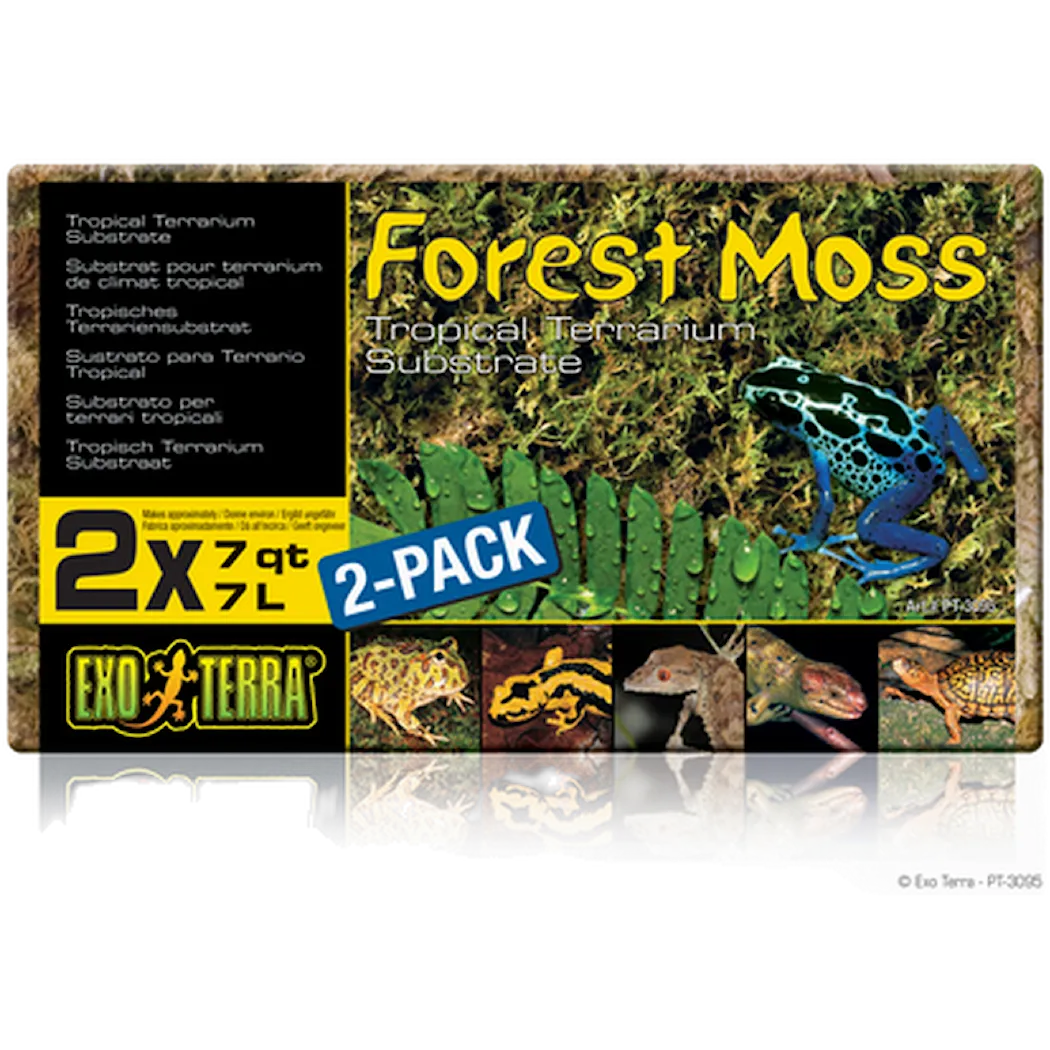 Exoterra Skogsmose - tropisk terrariesubstrat grønn 7 L