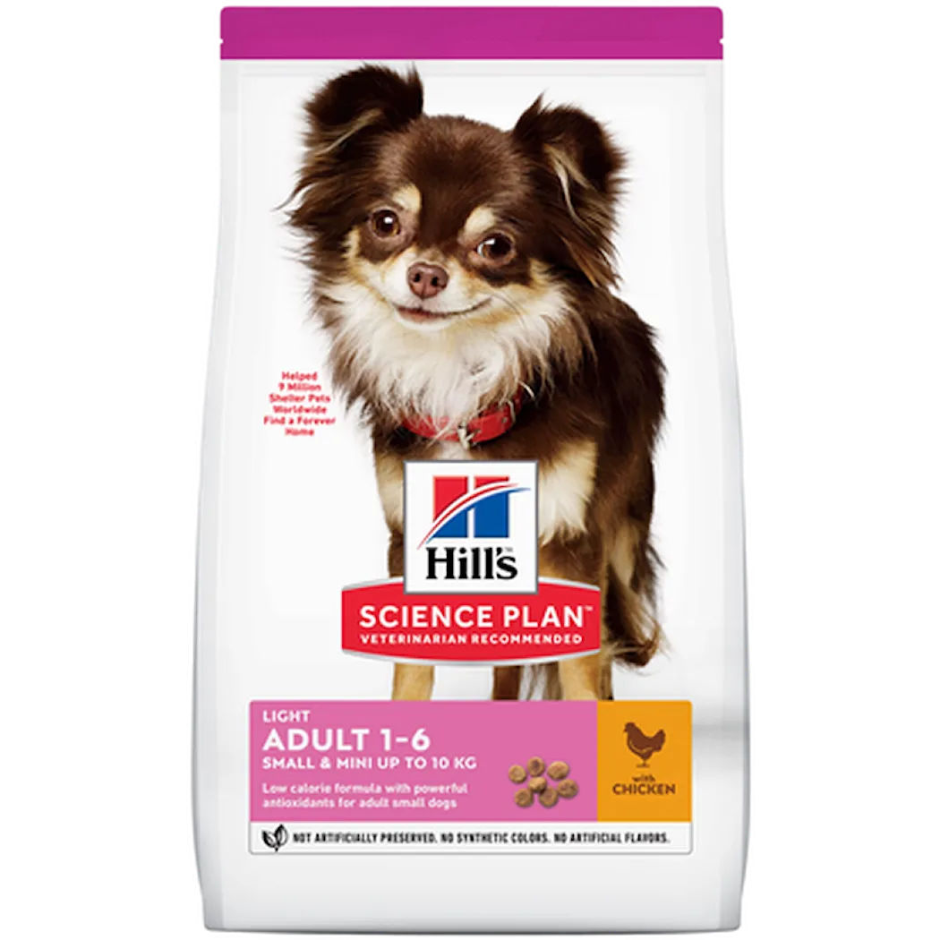 Hills Science Plan Adult Light Small & Miniature Chicken - Dry Dog Food 1,5 kg