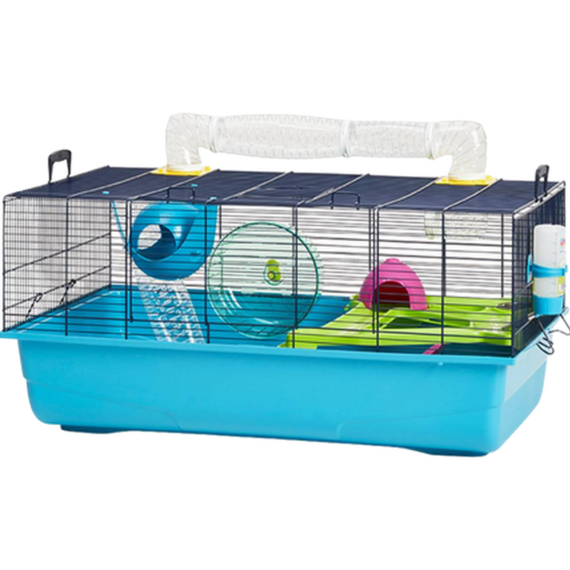 Savic - Sky Metro Cage with Tunnels for Hamsters Blue 80x50x50cm - Smådjur - ZOO.se