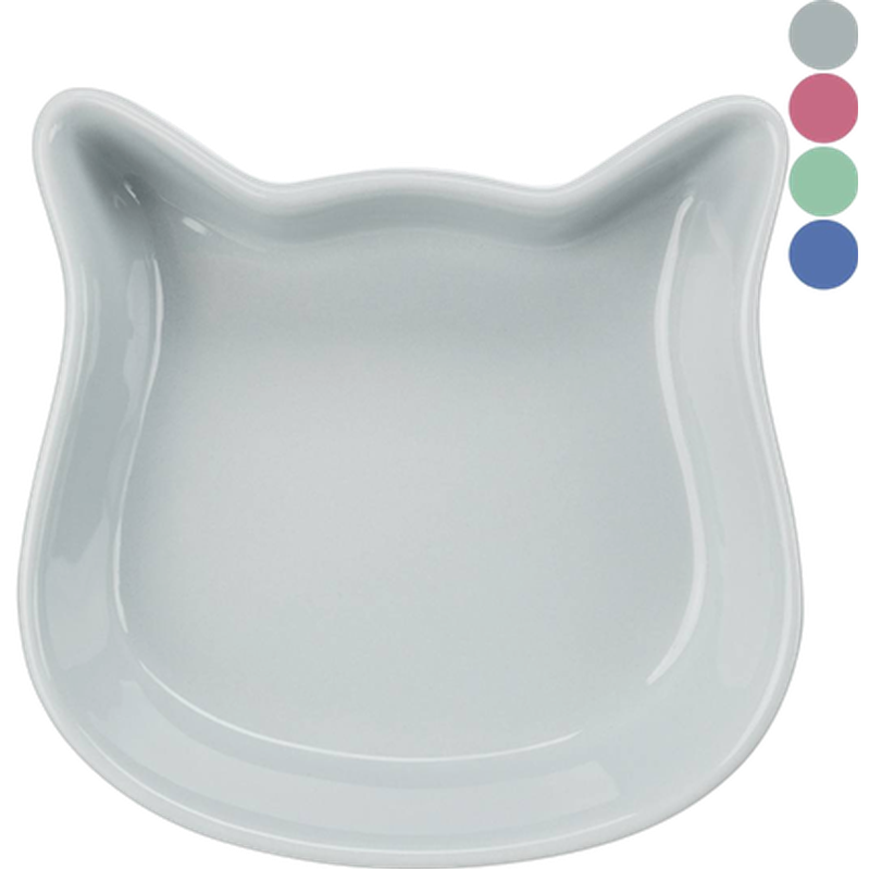Trixie - Ceramic Bowl Cat Face 0.25 l/12 cm - Katt - Matplats & Vattenfontäner för katt - ZOO.se