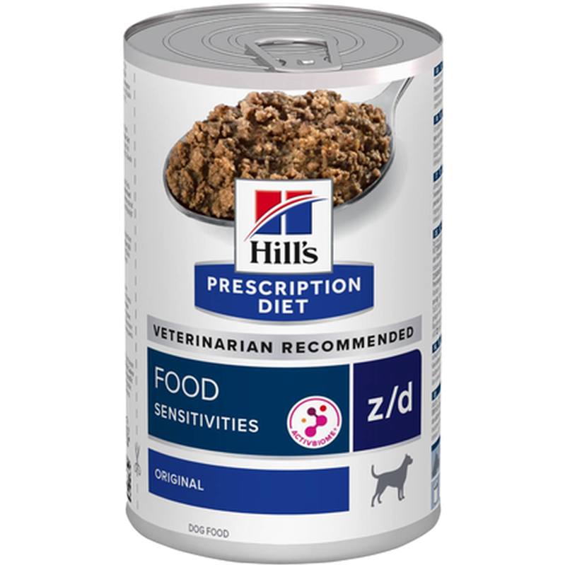 Hill's Prescription Diet Dog - z/d Food Sensitivities Skin Care Original Canned - Wet Dog Food 370 g x 12 - Hund - Hundefôr & hundemat - Veterinærfôr for hund - ZOO.no
