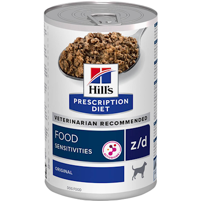 Preview of Hill'S Prescription Diet Dog z/d Food Sensitivities Skin Care Original Canned - Wet Dog Food 370 g x 12