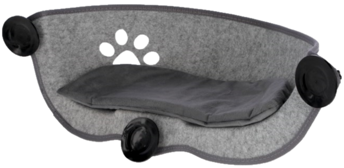 KerblPet - Fönsterbädd Filzino 30x18cm Grå - Katt - Klösträd & klösmöbler för katt - ZOO.se