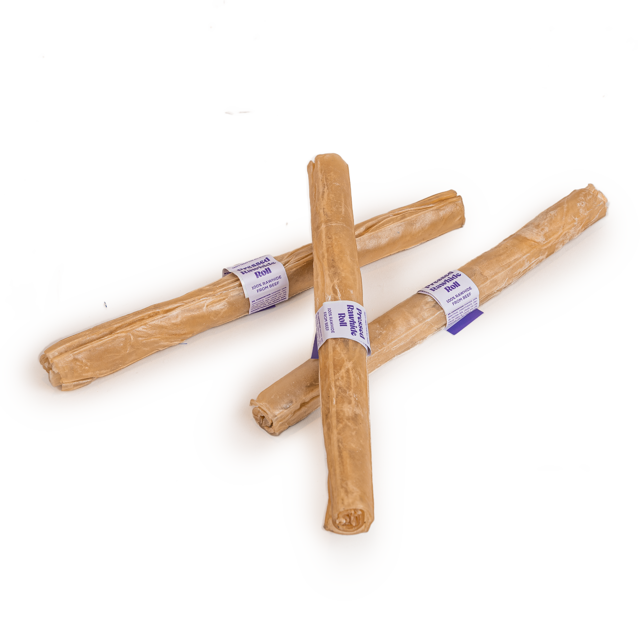 My favourite DOG - Presset tyggerull av råhud - Natural 25 cm, 85 g - - Tinybuddy.no