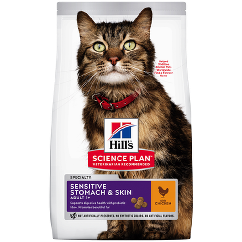 Hills Science Plan - Adult Sensitive Stomach & Skin Chicken - Dry Cat Food 7 kg - Kissat - Kissanruoka - Kuivaruoka
