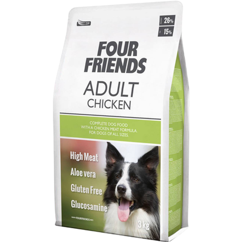FourFriends - Dog Adult Green 12 kg - Koirat - Koiranruoka - Kuivaruoka