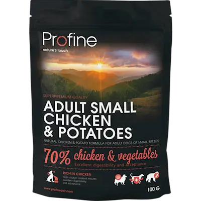 Tørrfôr til hund Adult Small kylling og poteter 2 kg