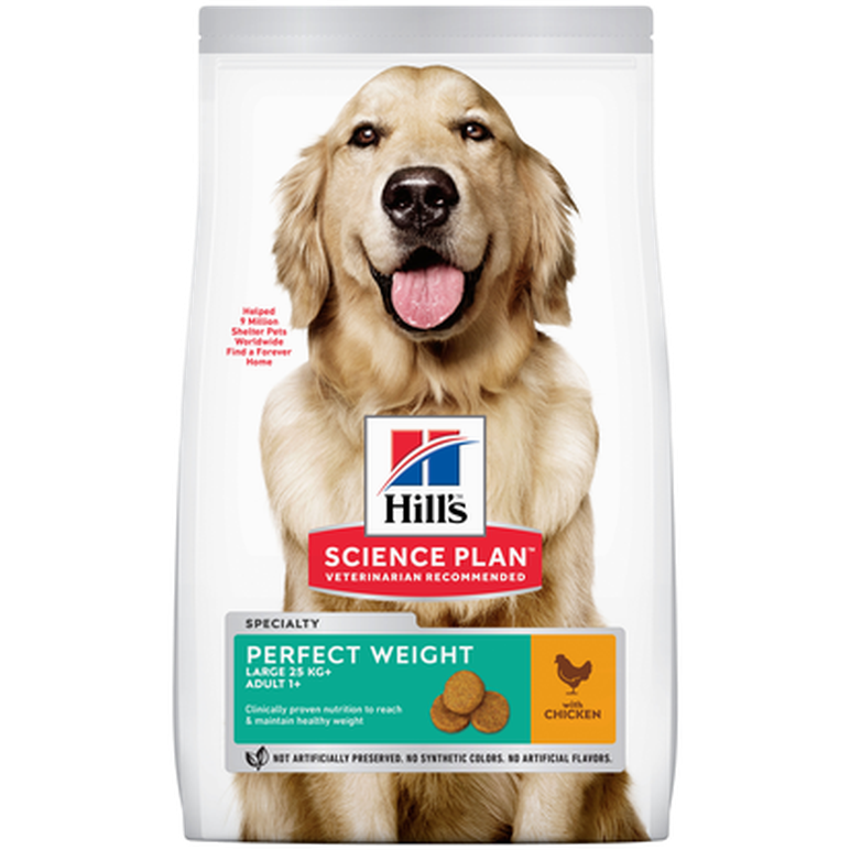 Hills Science Plan - Adult Perfect Weight Large Chicken - Dry Dog Food 12 kg - Hund - ZOO.se