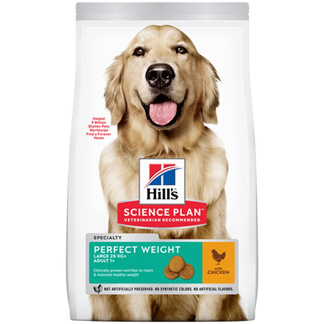 Hills Science Plan Adult Perfect Weight Large Chicken - Dry Dog Food 12 kg