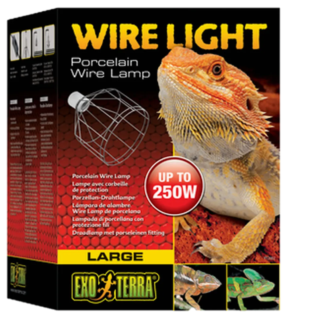 Exoterra Wire Light - Porcelain Wire Lamp