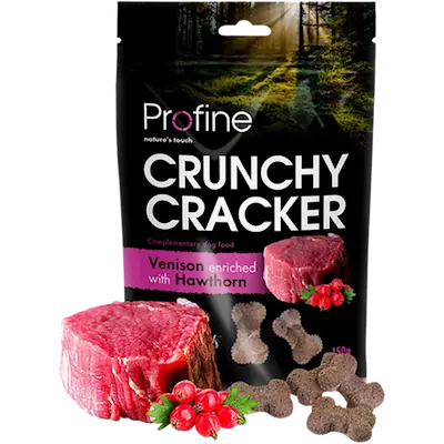 Dog Crunchy Cracker Venison enriched, Hawthorn