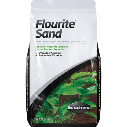 Seachem - Flourite Sand 7 kg 0.3-1 mm - Akvaristik - Akvarieinredning - Akvariegrus & Sand - ZOO.se