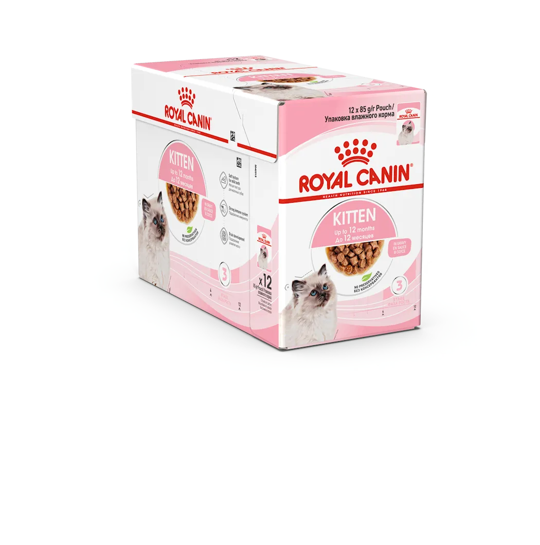 Royal Canin Feline Wet Kitten Gravy 85 g x 12 stk - porsjonsposer