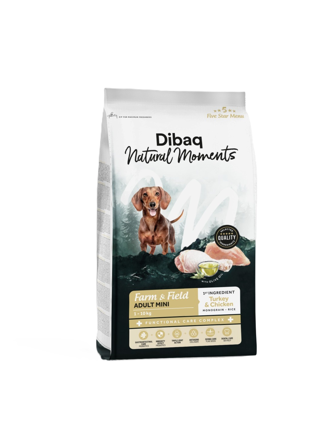 DIBAQ Natural Moments Dog Farm&Field Adult Mini