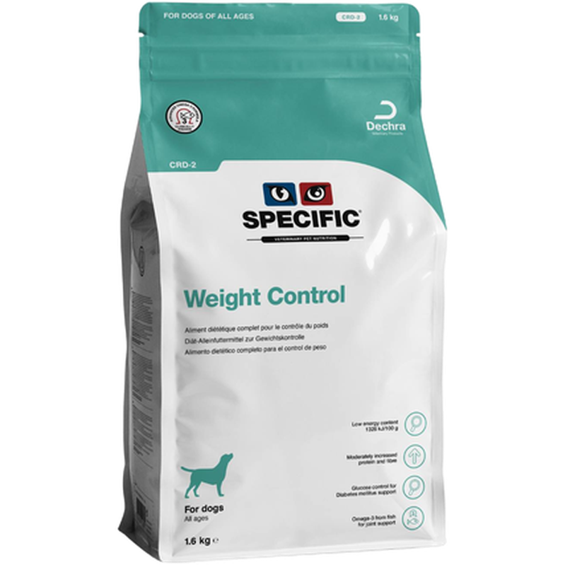 Dogs CRD-2 Weight Control 12 kg - Hund - Hundmat & hundfoder - Veterinärfoder för hund, Veterinär - Veterinärfoder För Hundar - Specific - ZOO.se