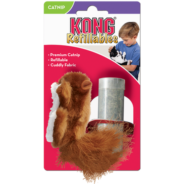 Kong - Cat Refillables Squirrel 7cm - Catnip Cat Toy - Katt - Kattleksaker - ZOO.se