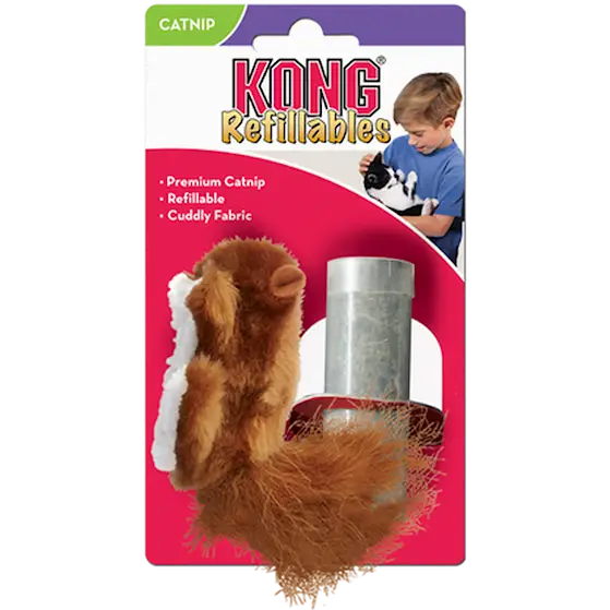 Refillables Squirrel Cat Toy Brown 7 cm
