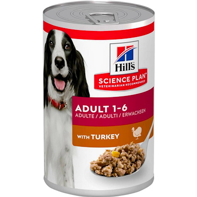 Preview of Hills Science Plan Adult Turkey Canned - Wet Dog Food 370 g x 12