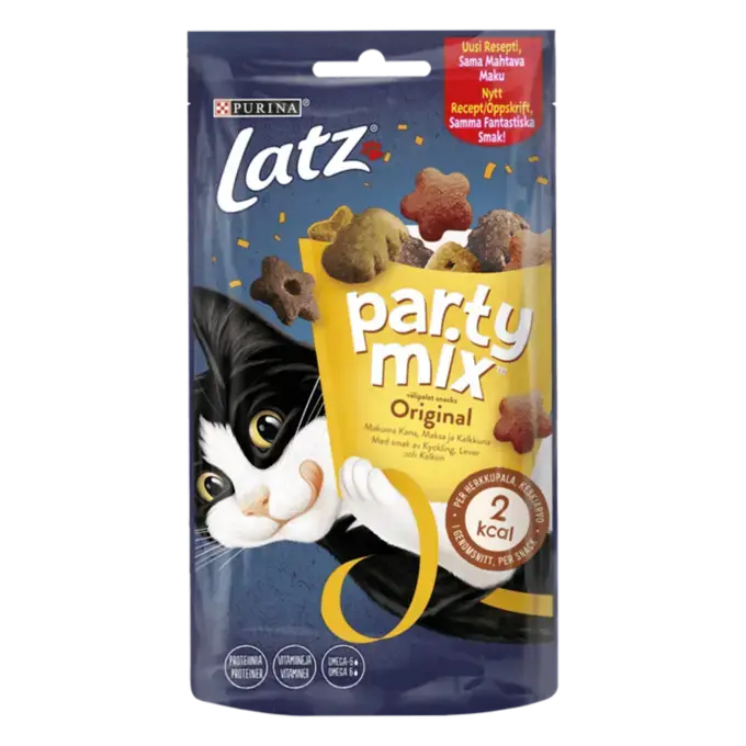 Purina Latz - Party Mix Original mix 200 g - Katt - Kattgodis & Kattgräs - Belöningsgodis för katt - ZOO.se