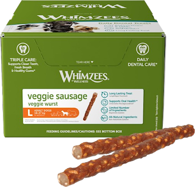 Preview of Whimzees Veggie Sausage Large x 50